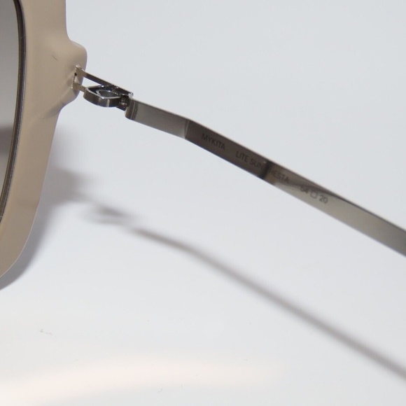 Mykita* Bernhard Willhelm* Hesta C848 Brown Silver Gray Sunglasses
